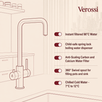 Verossi | Vanquish | 4 in 1 Instant Boiling Water & Chilled Water Pack | Brushed Brass