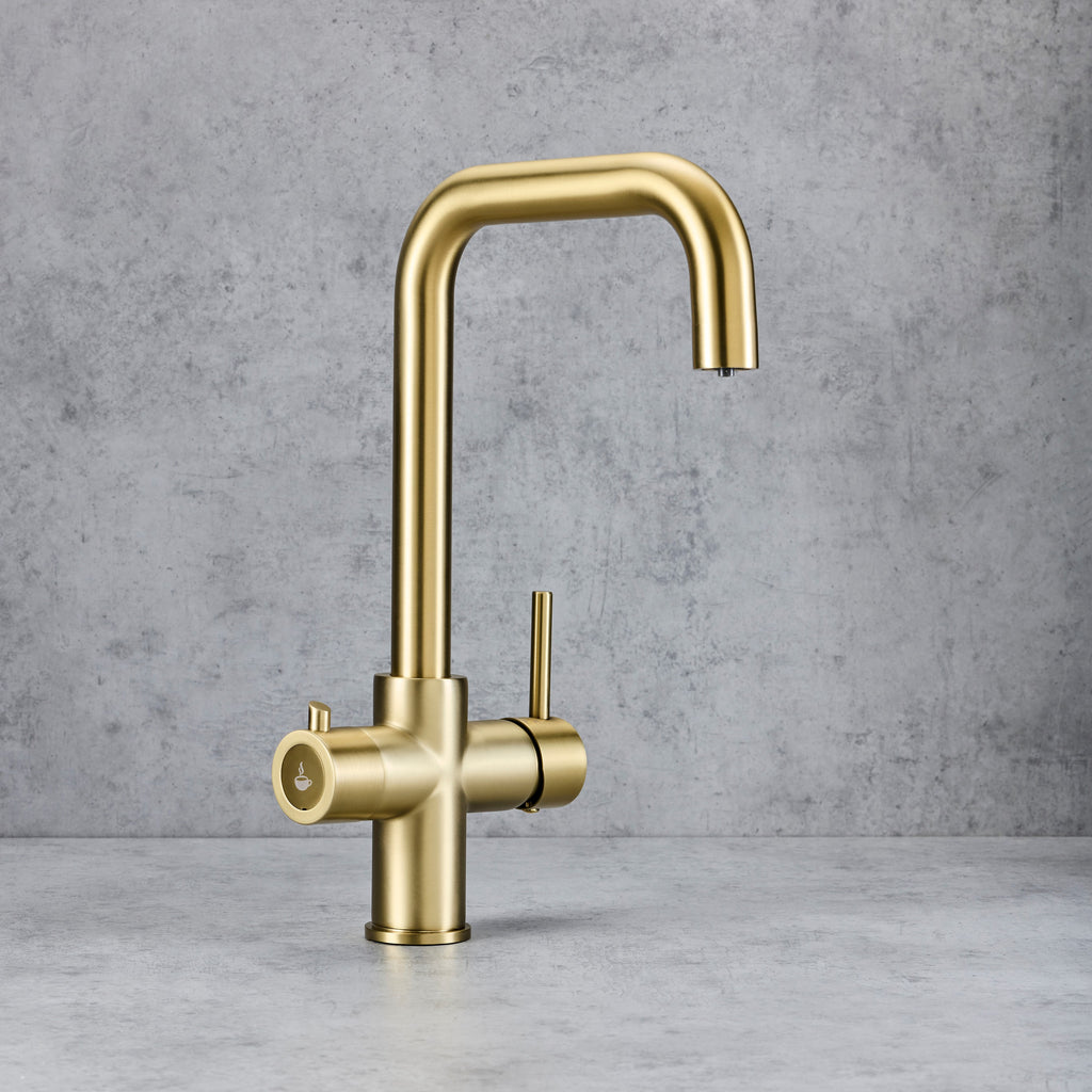 Verossi | Vanquish | 4 in 1 Instant Boiling Water & Chilled Water Pack | Brushed Brass