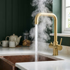 Verossi | Vanquish | 4 in 1 Instant Boiling Water & Chilled Water Pack | Brushed Brass