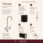 Verossi | Vanquish | 4 in 1 Instant Boiling Water & Chilled Water Pack | Chrome