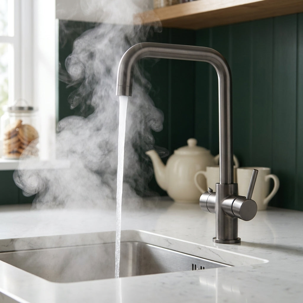 Verossi | Vanquish | 4 in 1 Instant Boiling Water & Chilled Water Pack | Gun Metal
