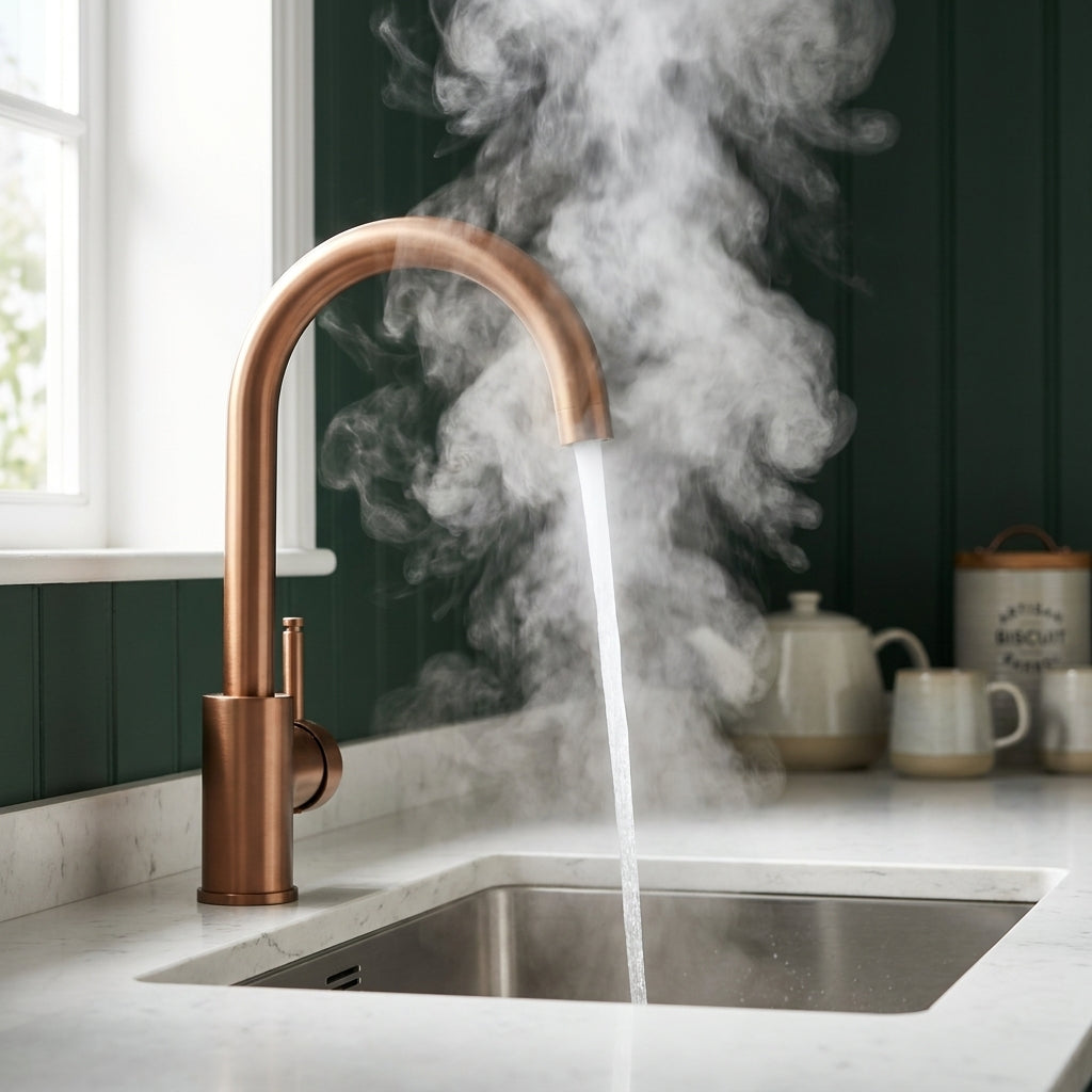 Verossi  | Velante | Single Lever 3 in 1 Instant Boiling Tap | Brushed Copper Finish