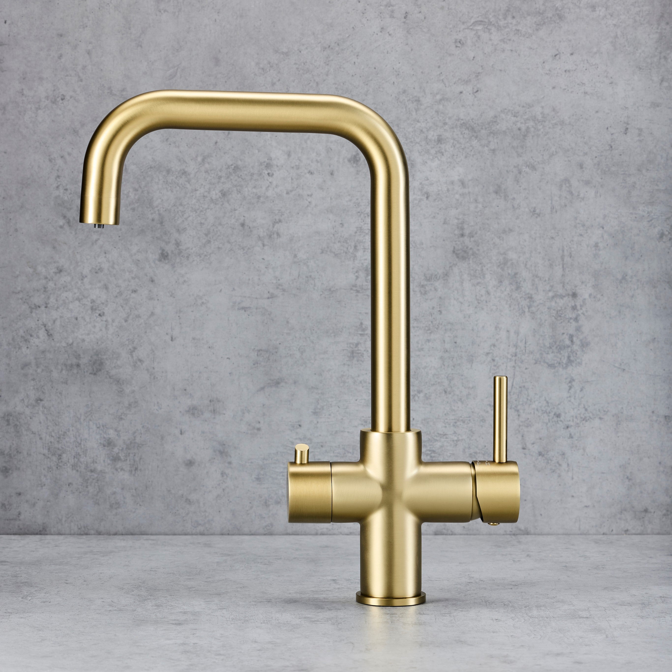 Verossi | Verani | 4 in 1 Instant Boiling & Filtered Cold Water Tap | Brushed Brass Finish
