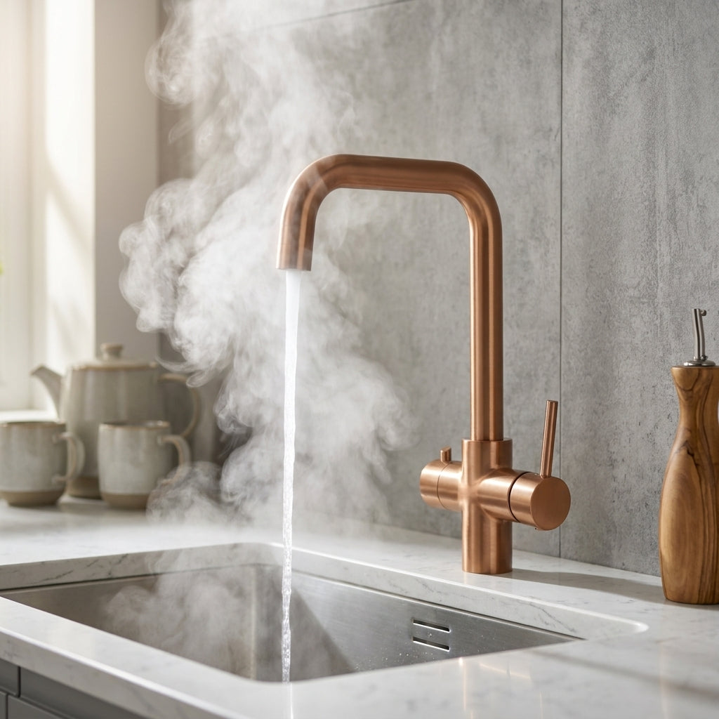 Verossi  | Verani | 4 in 1 Instant Boiling & Filtered Cold Water Tap | Brushed Copper Finish