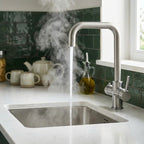 Verossi  | Verani | 4 in 1 Instant Boiling & Filtered Cold Water Tap | Brushed Steel Finish