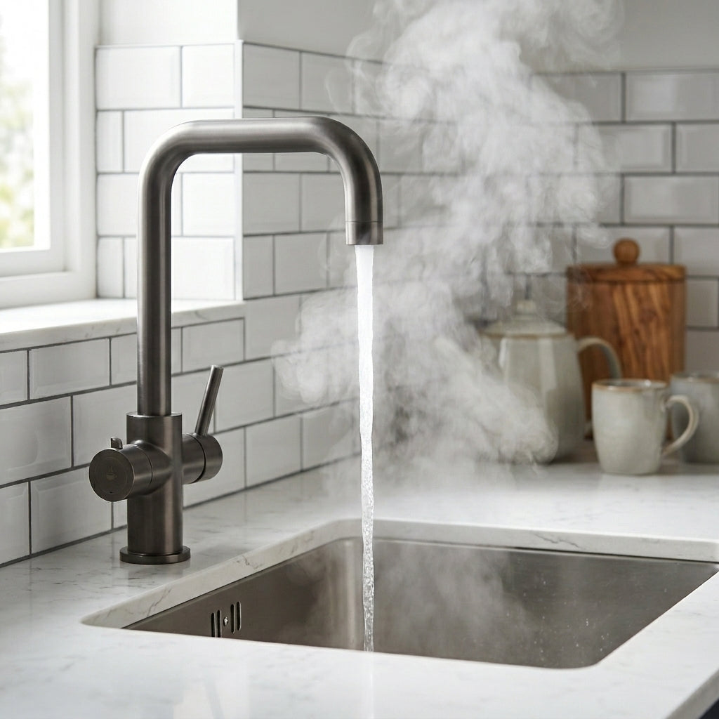 Verossi  | Verani | 4 in 1 Instant Boiling & Filtered Cold Water Tap | Gun Metal Finish