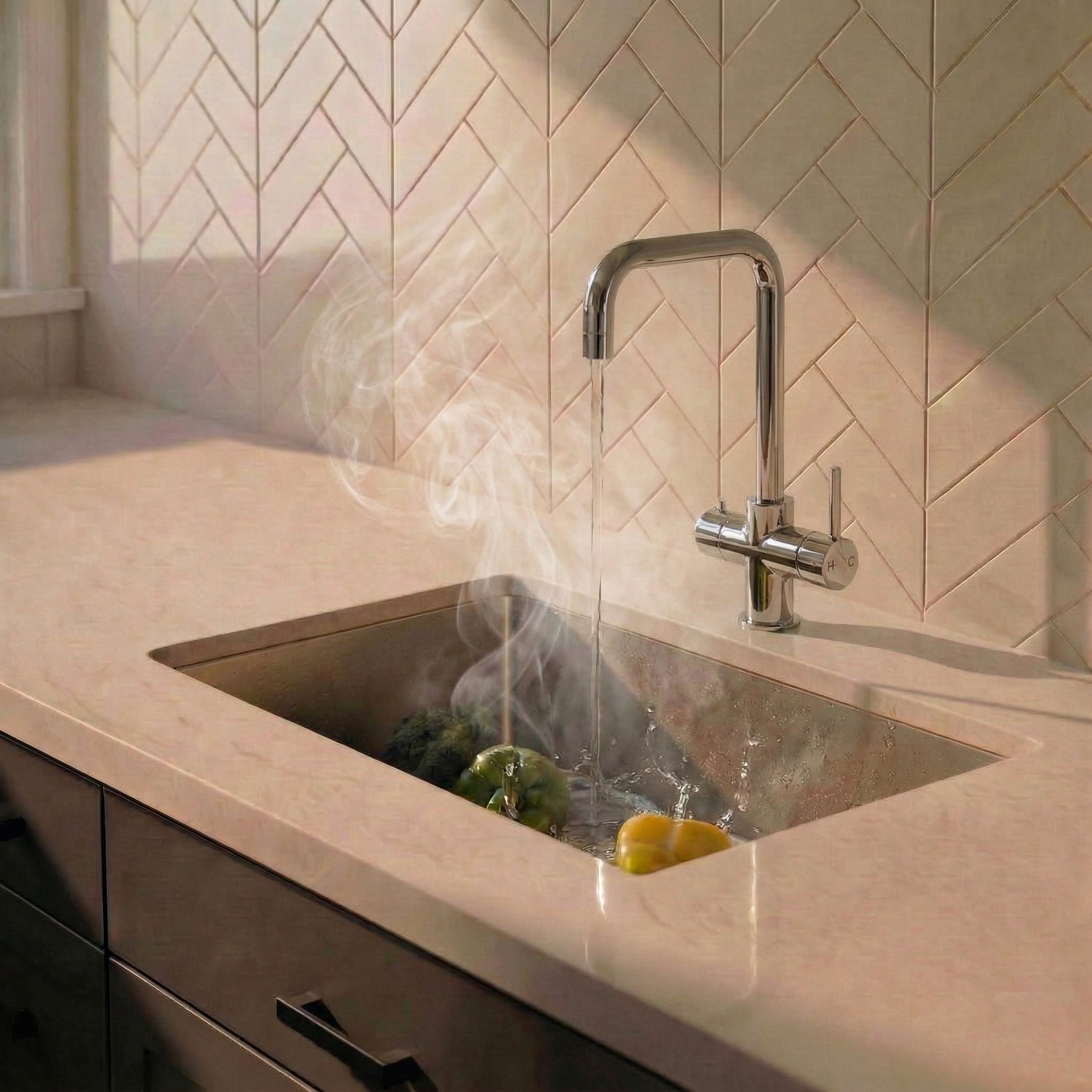 Verossi  | Verani | 4 in 1 Instant Boiling & Filtered Cold Water Tap | Polished Chrome Finish