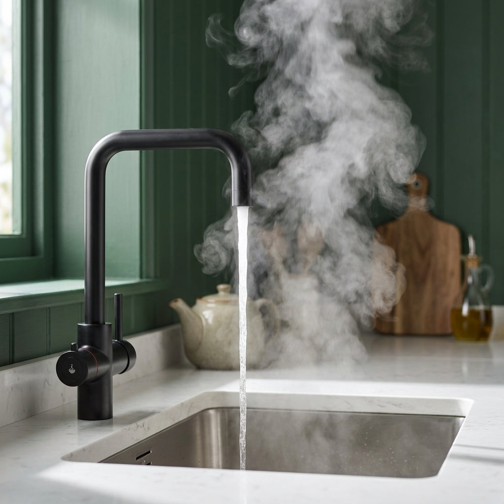 Verossi | Vigore | Contemporary 3 in 1 Instant Boiling Tap | Matt Black Finish