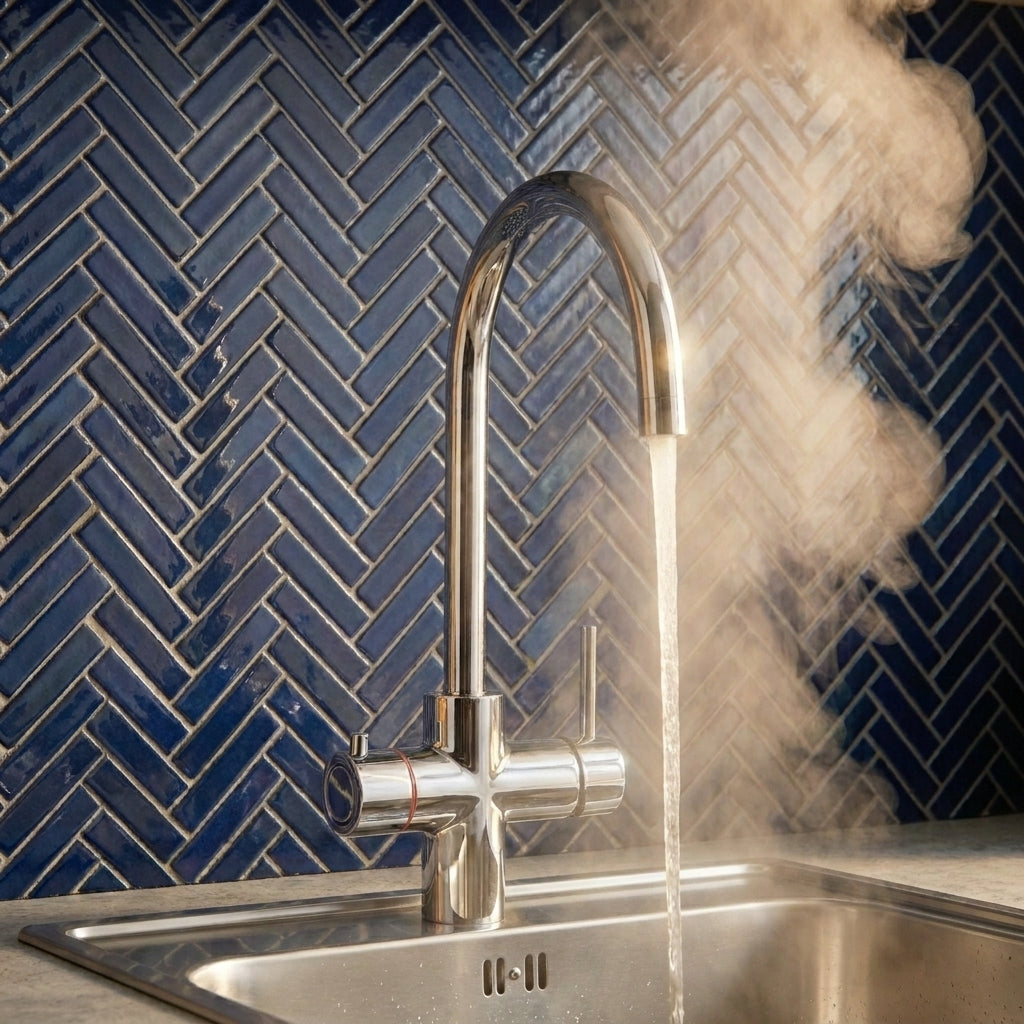 Verossi | Vinta | Swan 3 in 1 Instant Boiling Tap | Polished Chrome Finish
