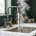Verossi  | Vorisse | Industrial Bridge Style 3 in 1 Instant Boiling Tap | Gun Metal Finish