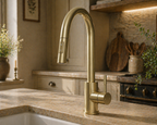 Verossi | Cato | Pullout Kitchen tap | Brushed Brass