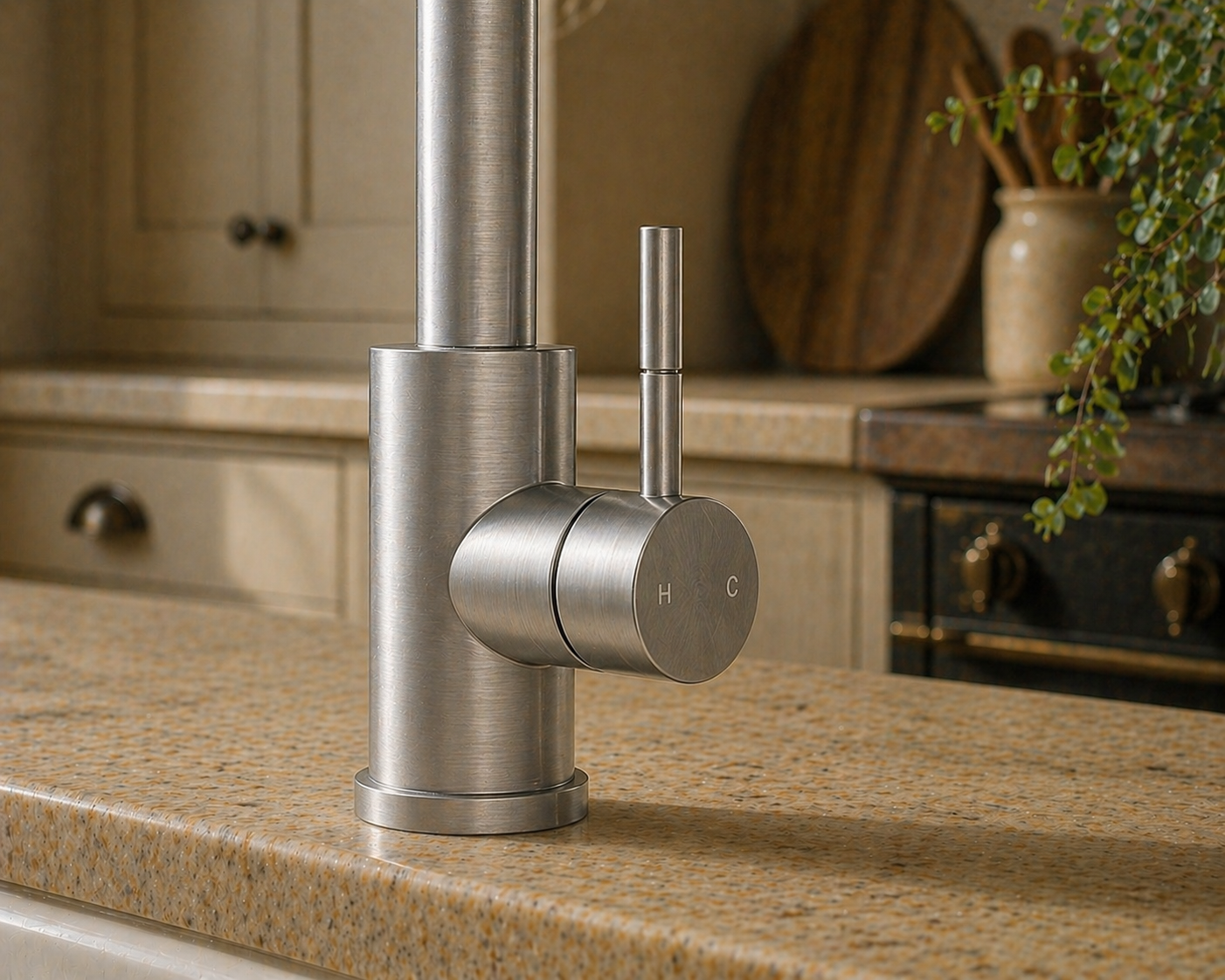 Verossi | Cato | Pullout Kitchen tap | Brushed Steel