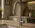 Verossi | Cato | Pullout Kitchen tap | Brushed Steel