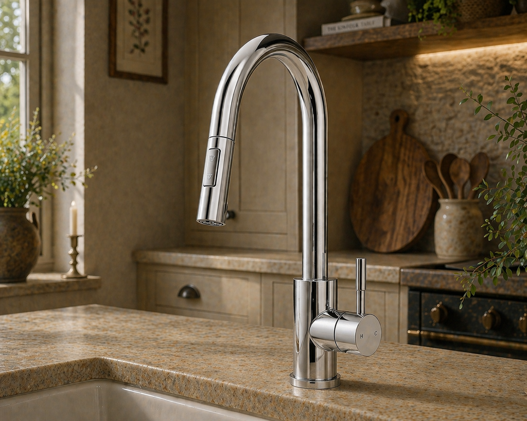 Verossi | Cato | Pullout Kitchen tap | Chrome