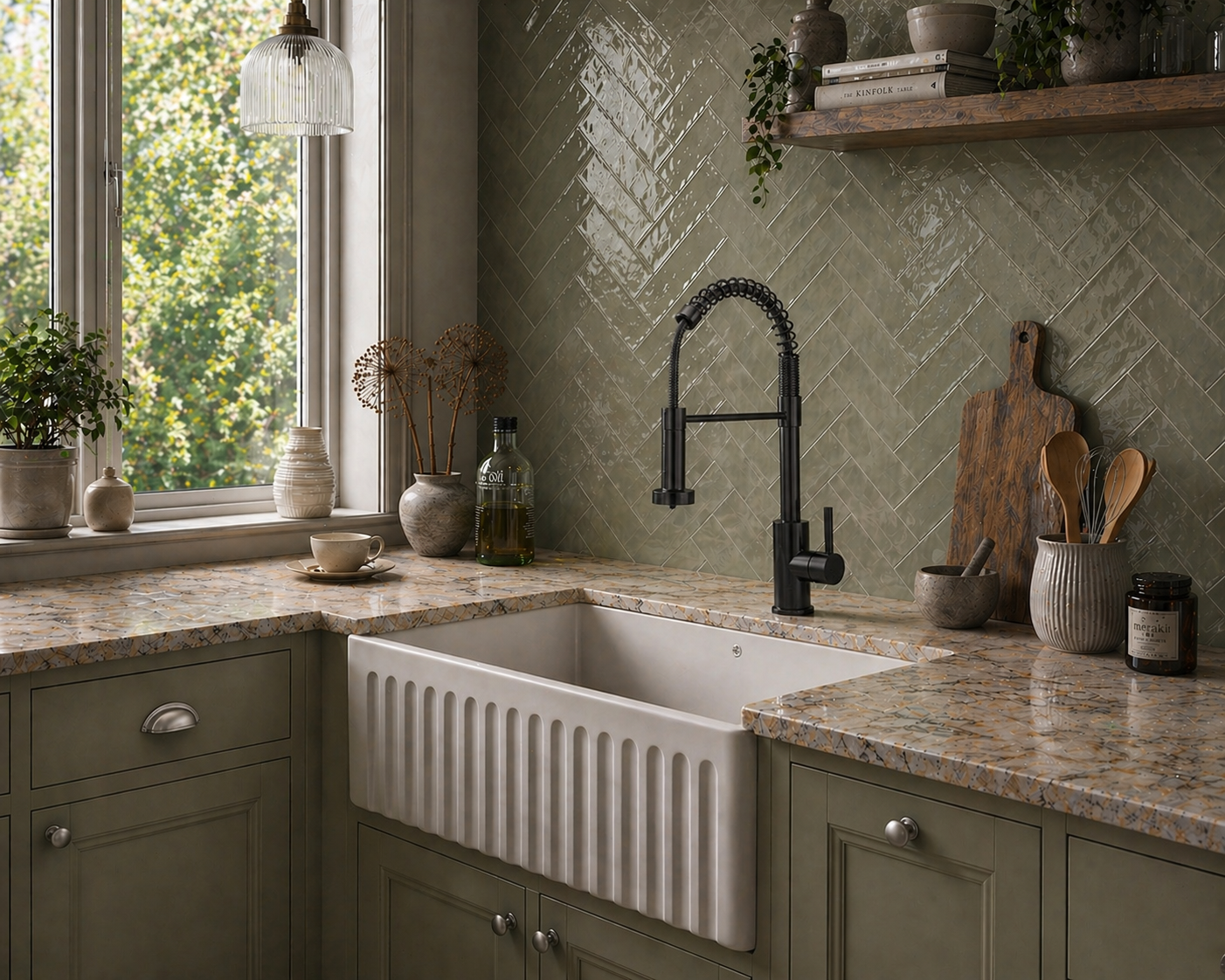 Verossi | Contra | Flexi Pullout Kitchen tap | Matt Black