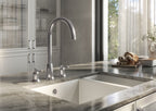 Verossi |Cuthbert| Classic 3TH Kitchen Mixer Tap| Pewter