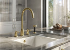 Verossi |Cuthbert| Classic 4TH Kitchen Mixer Tap| Brushed Brass