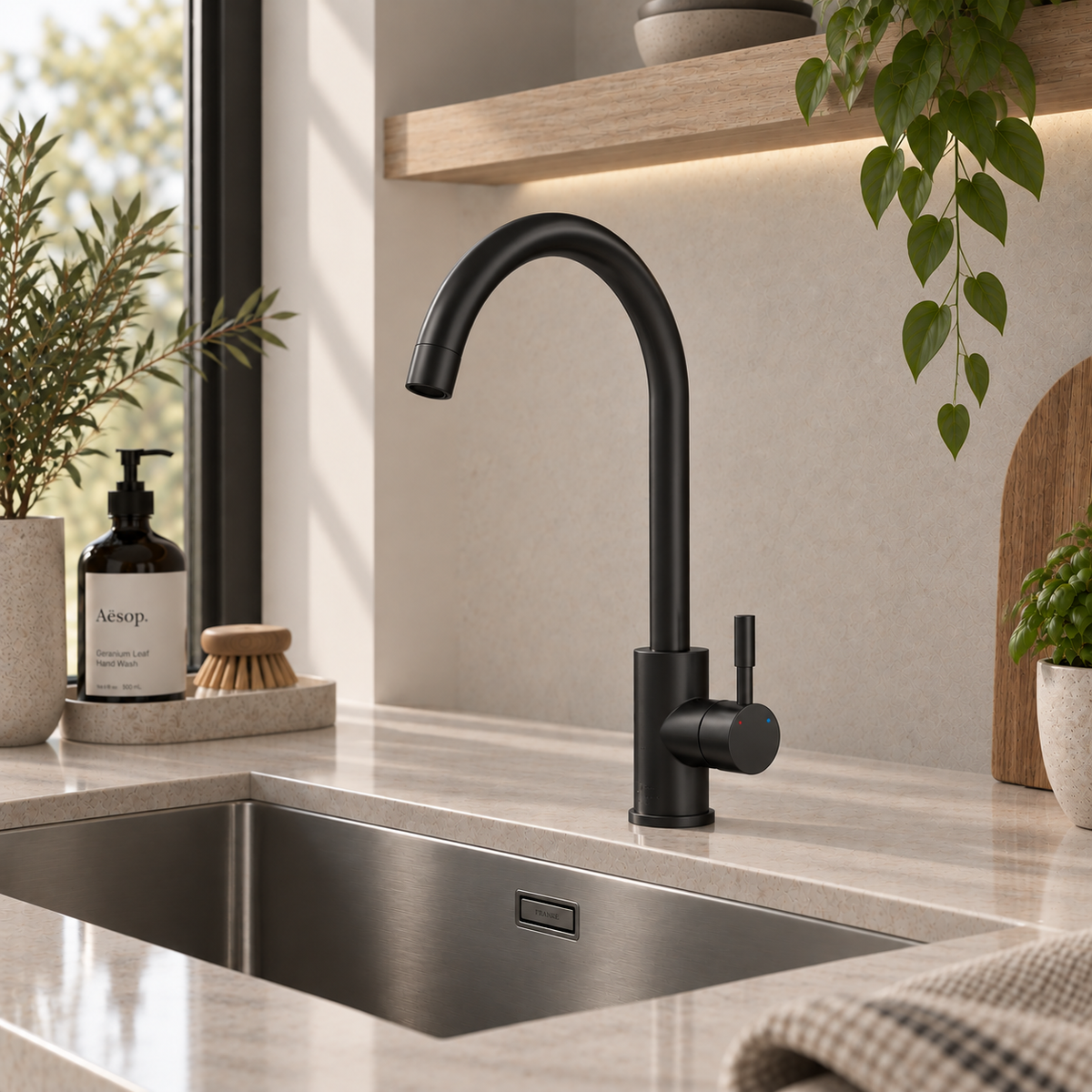 Verossi | Tivoli | Single Lever Kitchen tap WRAS | Matt Black