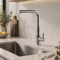 Verossi | Top Fix - Vito | L Neck Single Lever Mixer Kitchen tap | Chrome