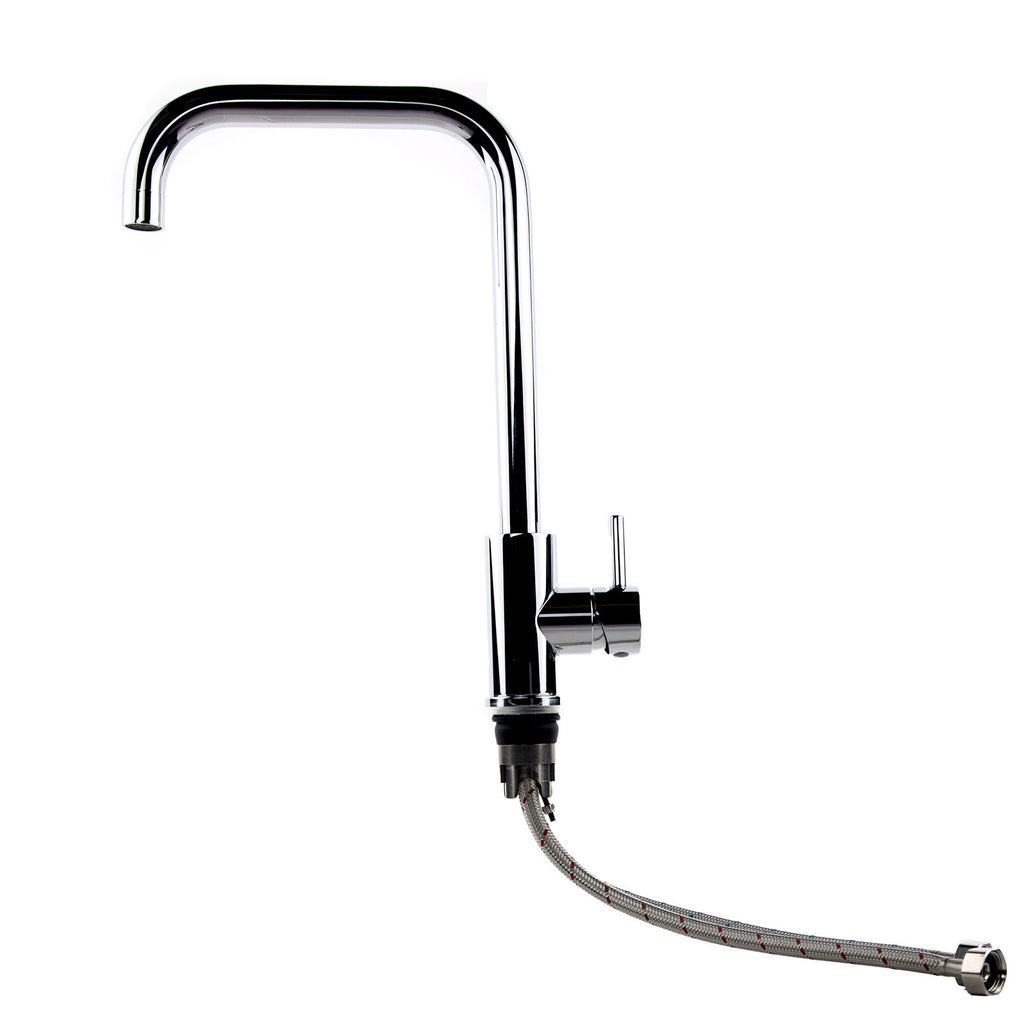 Verossi |Top Fix - Vito | Square Single Lever Kitchen tap | Chrome
