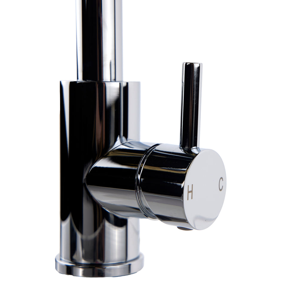 Verossi |Top Fix - Vito | Square Single Lever Kitchen tap | Chrome