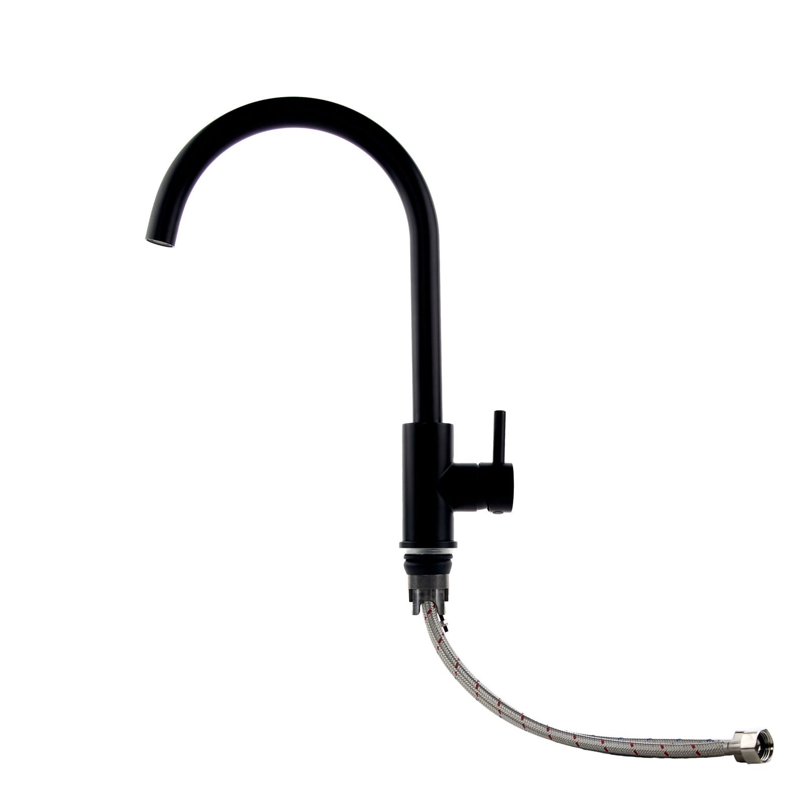 Verossi  | Top Fix - Vito - Swan Kitchen Sink mixer | Matt Black