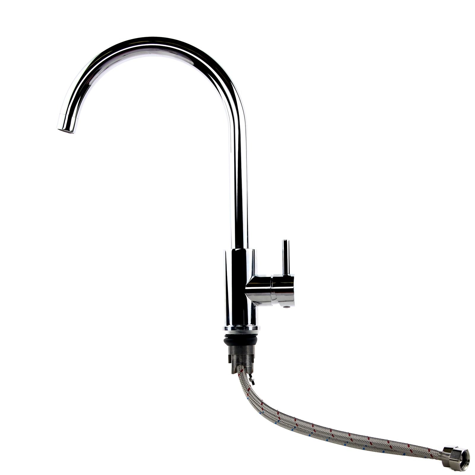 Verossi  | Top Fix - Vito - Swan Kitchen Sink mixer | Polished Chrome