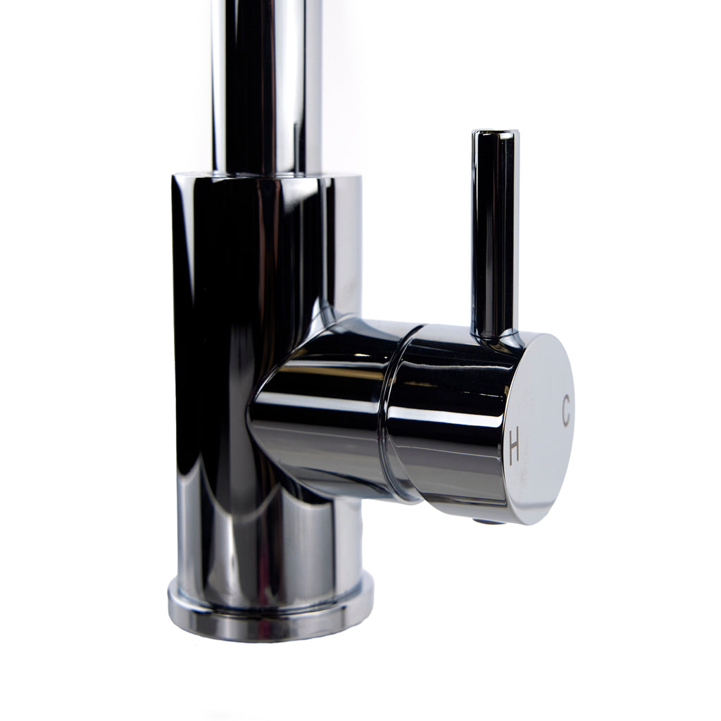 Verossi  | Top Fix - Vito - Swan Kitchen Sink mixer | Polished Chrome