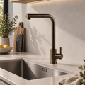 Verossi | Vito | L Neck Single Lever Mixer Kitchen tap | Antique Brass