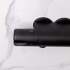 Atlas | Mini Thermostatic Shower Bar Valve | Matt black