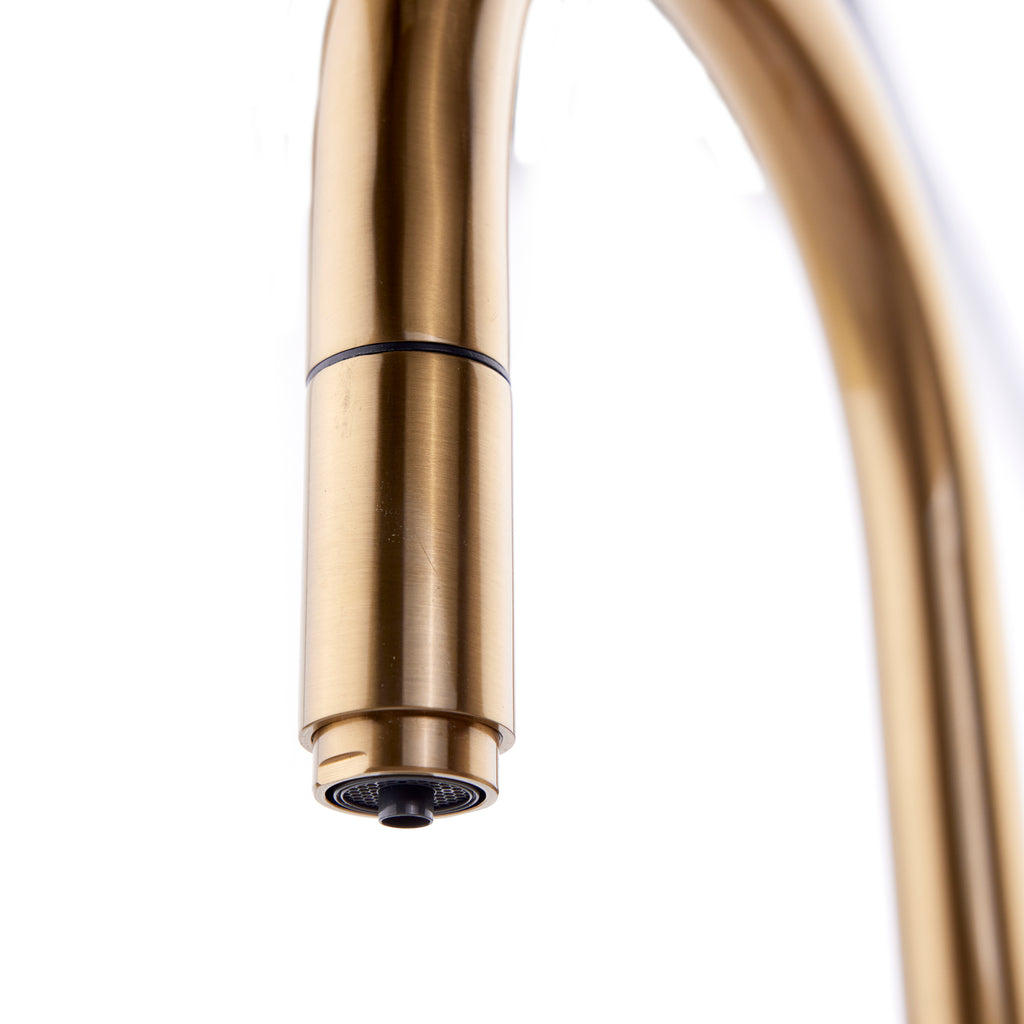 Verossi | Vento | 3 in 1 Instant Boiling | Swan Pull Out Spout | Brushed Brass