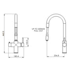 Verossi | Vento | 3 in 1 Instant Boiling | Swan Pull Out Spout | Brushed Brass