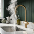 Verossi | Vento | 3 in 1 Instant Boiling | Swan Pull Out Spout | Brushed Brass