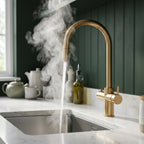 Verossi | Vento | 3 in 1 Instant Boiling | Swan Pull Out Spout | Brushed Brass