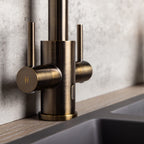 Verossi | Torra | Swivel Kitchen tap | Antique Brass