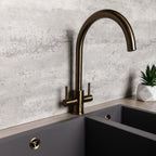 Verossi | Torra | Swivel Kitchen tap | Antique Brass
