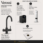Verossi | Vento | 3 in 1 Instant Boiling | Swan Pull Out Spout | Matt Black