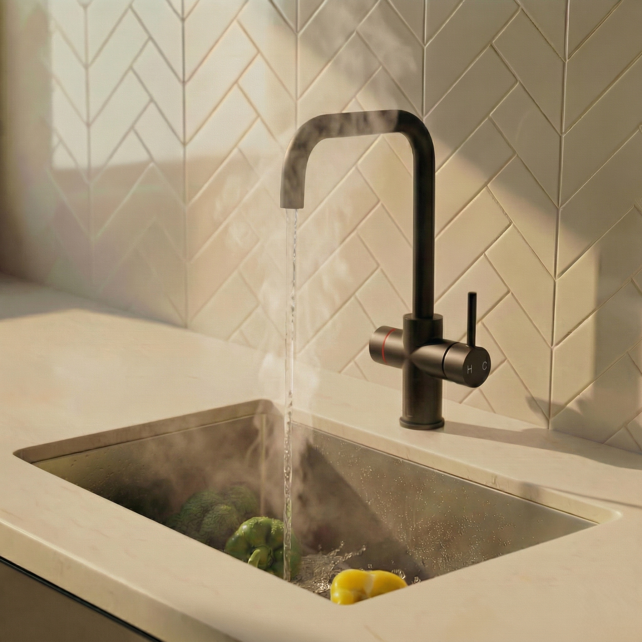 Verossi  | Valeria | Finger Print Control 3 in 1 Instant Boiling Tap | Matt Black Finish
