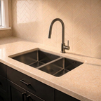 Verossi |  1.5 Bowl Kitchen Sink | Inset or Undermounted | Gun metal Strainer Wastes Supplied | 555x440x205 | Gun Metal