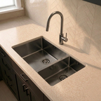 Verossi |  1.5 Bowl Kitchen Sink | Inset or Undermounted | Gun metal Strainer Wastes Supplied | 555x440x205 | Gun Metal