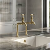 Verossi |Alton | Crosshead Traditional Bib Tap| Brushed Brass