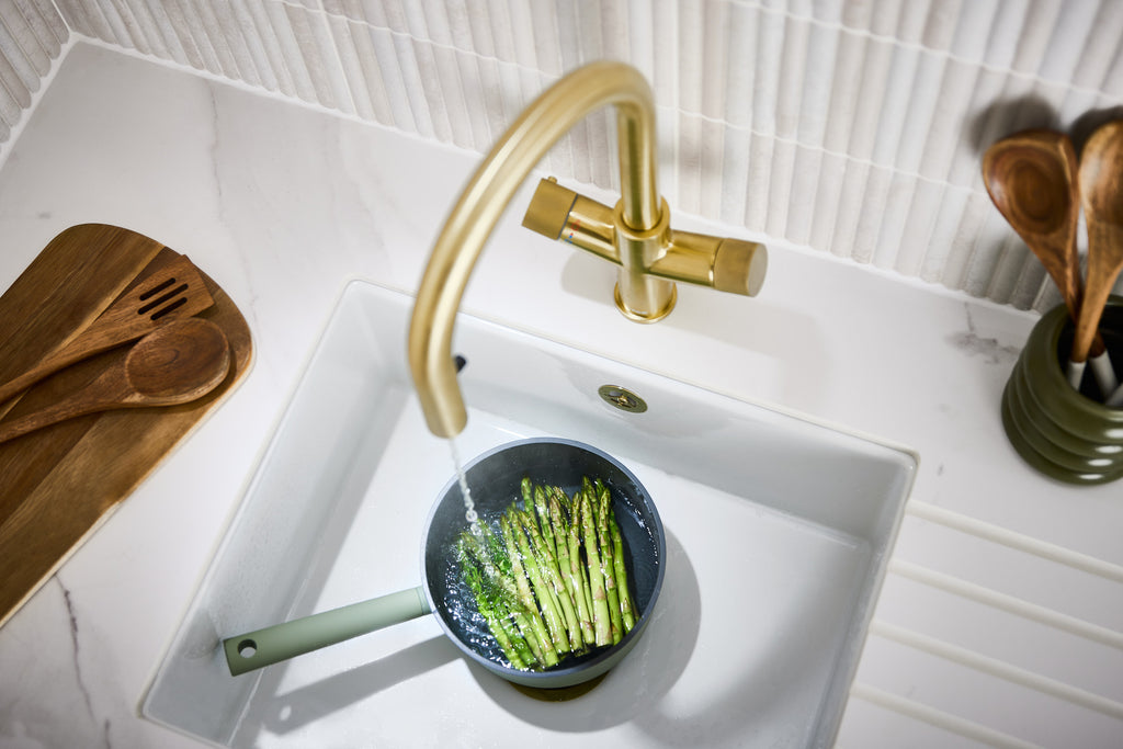 Verossi | Valora | 4 in 1 Instant Boiling & Filtered Cold Water Tap | Swan Spout | Brass