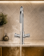 Verossi | Valora | 4 in 1 Instant Boiling & Filtered Cold Water Tap | Swan Spout | Chrome