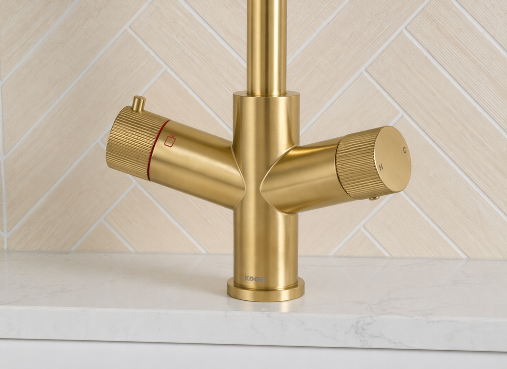 Verossi | Varelle | 3 in 1 Boiling Water Tap | Swan Spout | Brass
