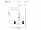 Verossi | Varelle | 3 in 1 Boiling Water Tap | Swan Spout | Brass