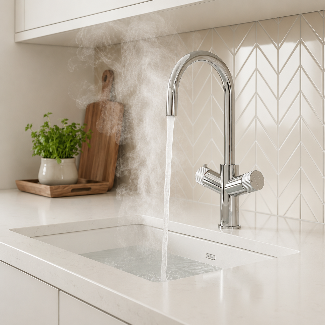 Verossi | Varelle | 3 in 1 Boiling Water Tap | Swan Spout | Chrome