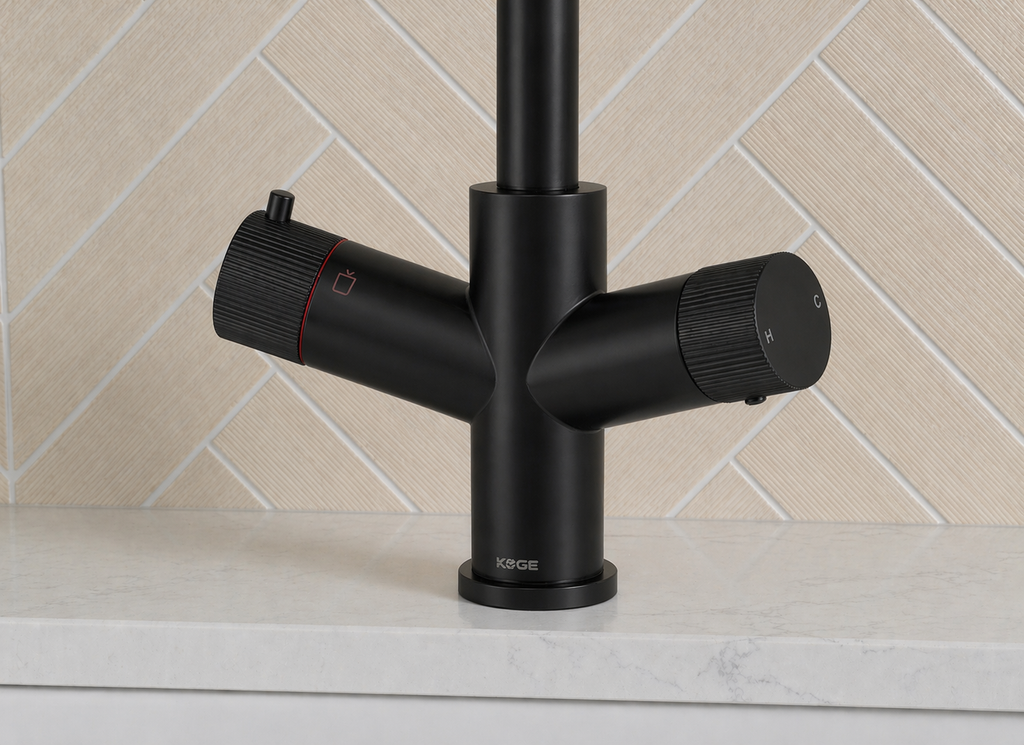 Verossi | Varelle | 3 in 1 Boiling Water Tap | Swan Spout | Matt Black