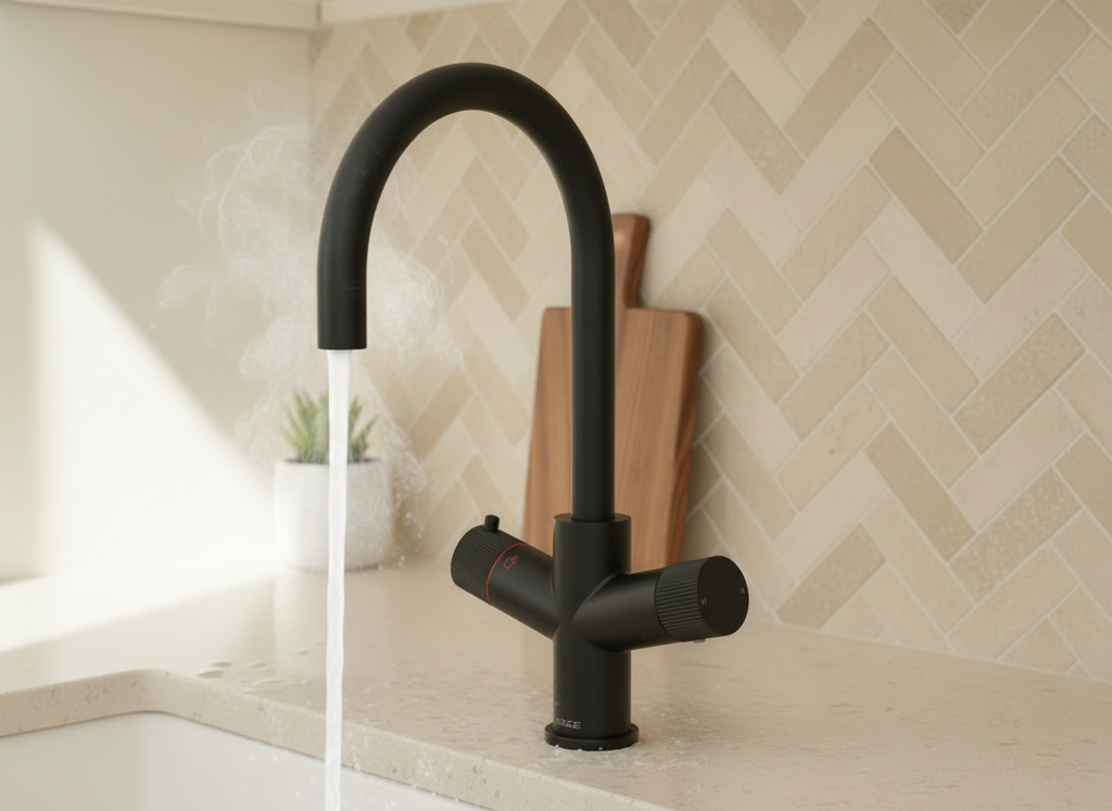 Verossi | Varelle | 3 in 1 Boiling Water Tap | Swan Spout | Matt Black