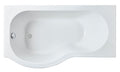Nuie 1700mm Left-Hand B Shaped Shower Bath