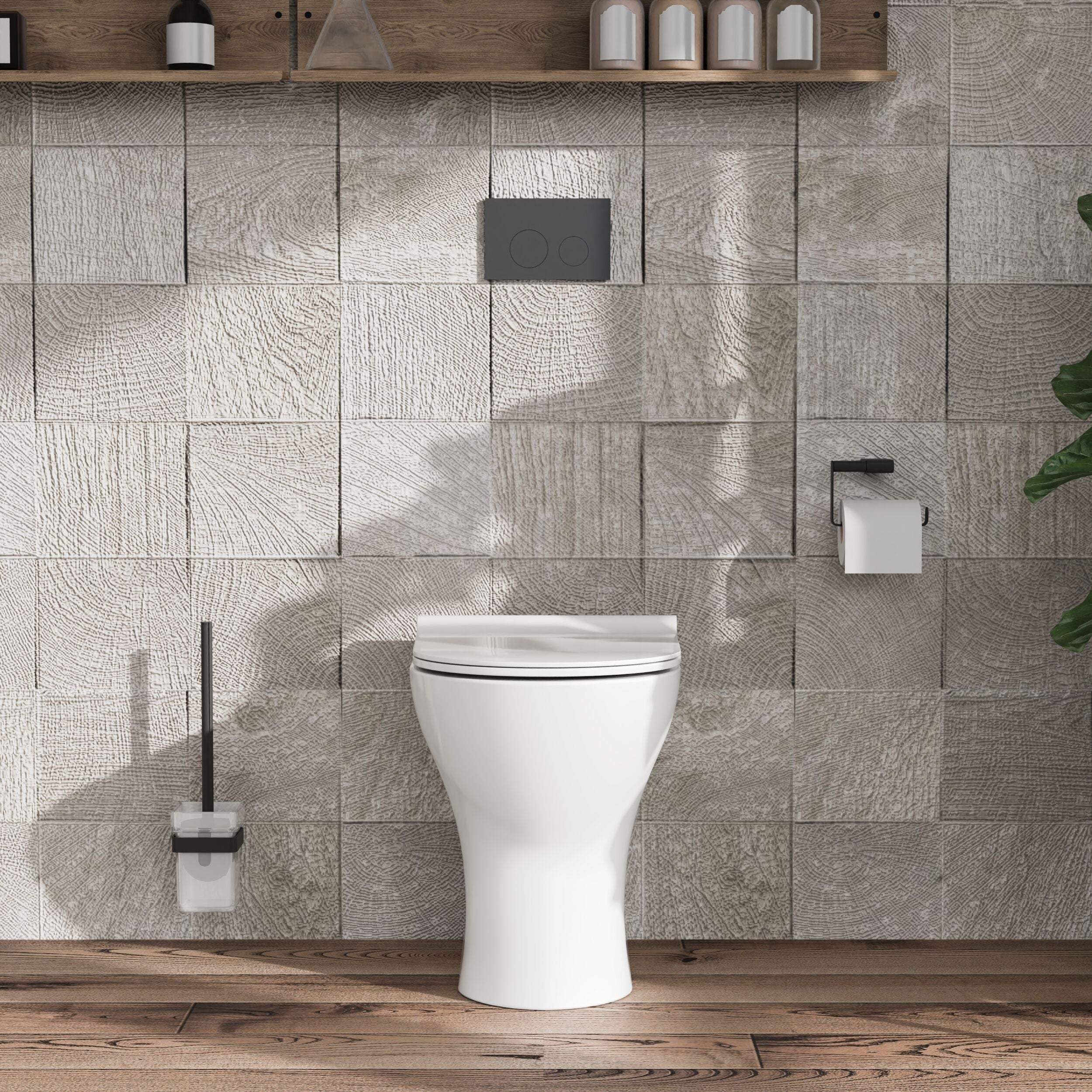 Freya Back To Wall Pan & Soft Close Seat